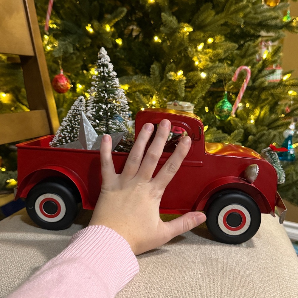 Target Christmas Wondershop Metal Red Large Pickup Truck Decoration - Picture 8 of 8